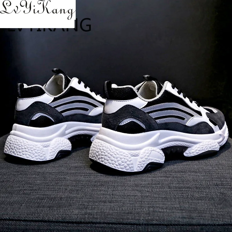 

Autumn Shoes Woman Daddy Shoes Designer Sneakers Platform Sneakers Flats Platform Chunky Sneakers Reflective Casual Footwear