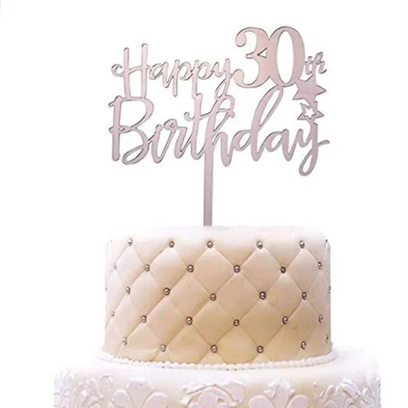 Акриловый топпер для торта на 30 летие украшение вечеринки в честь летия
