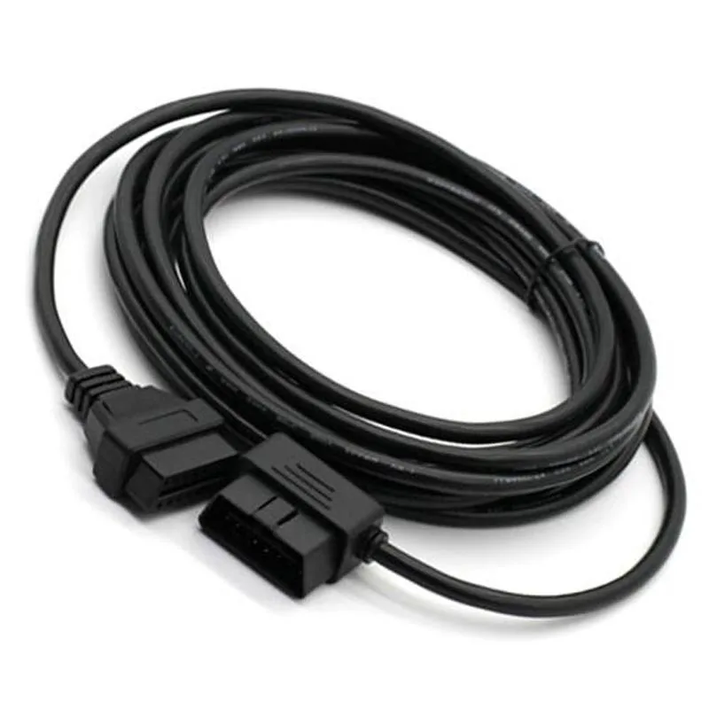 L Тип 5 м OBD2 16 контактный разъем для Женский образный локоть удлинитель 16pin к