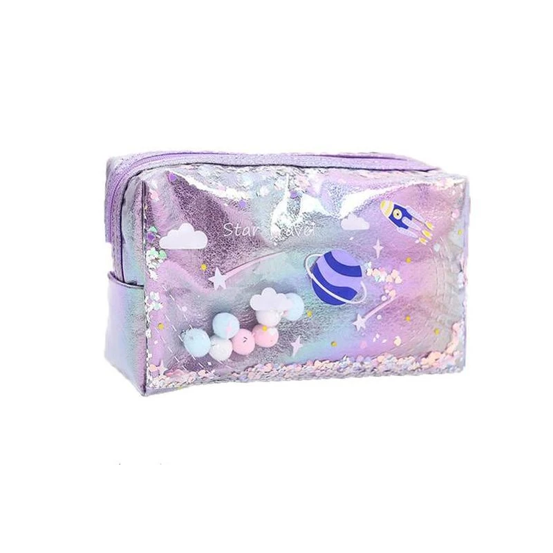Простая и стильная Косметическая сумка с зыбучим песком звездой для хранения
