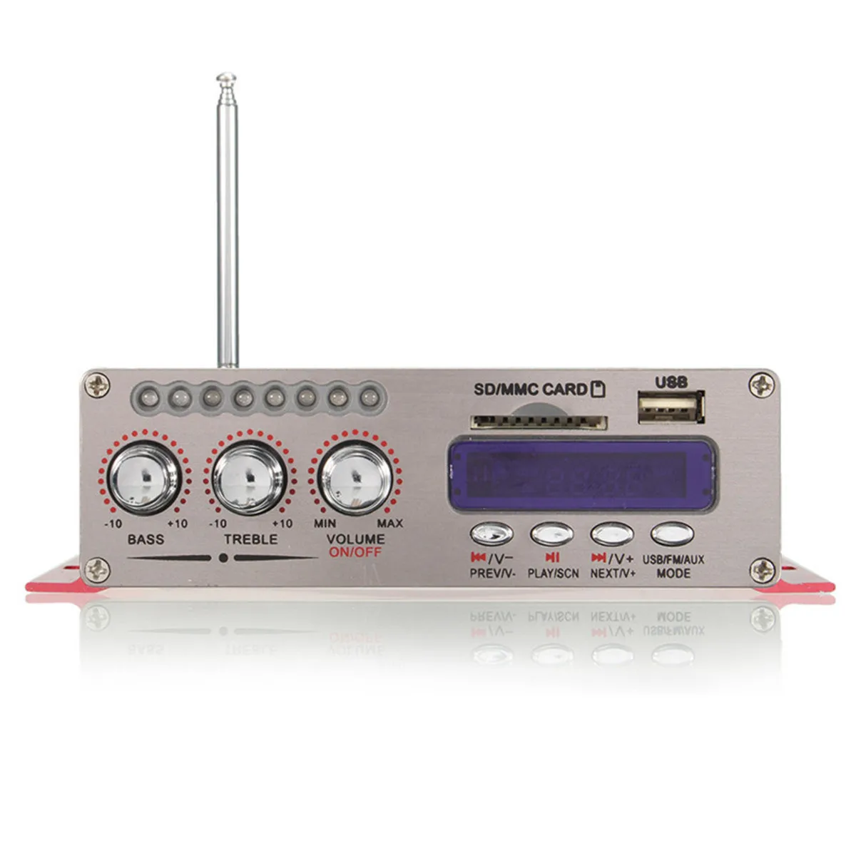 Автомобильный усилитель звука 200 Вт + 12 В 2 канала Hi-Fi мощности bluetooth Стерео