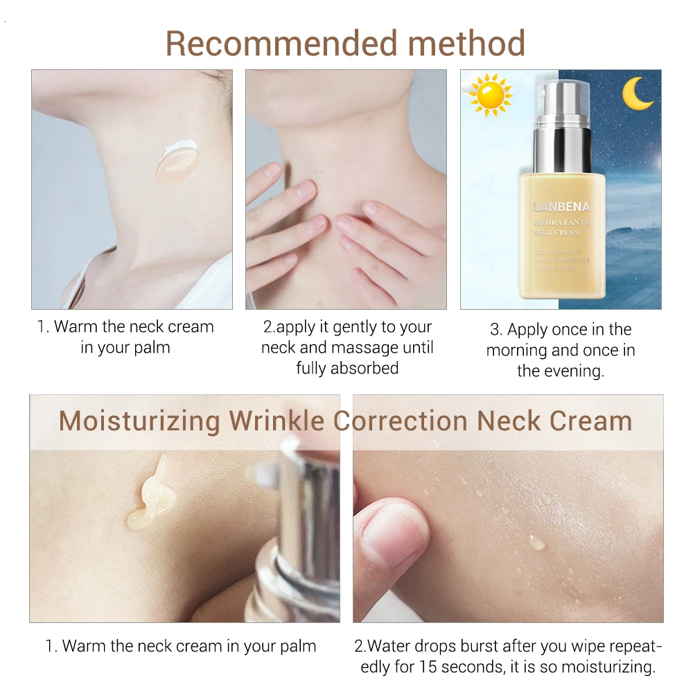 Увлажняющий крем LANBENA для шеи маска против морщин укрепляющая увлажняющая