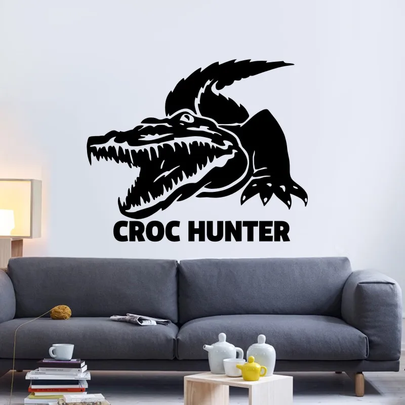 Охотничий КРОК наклейка охотничий крокодил клубный стикер полый Охотник на окно
