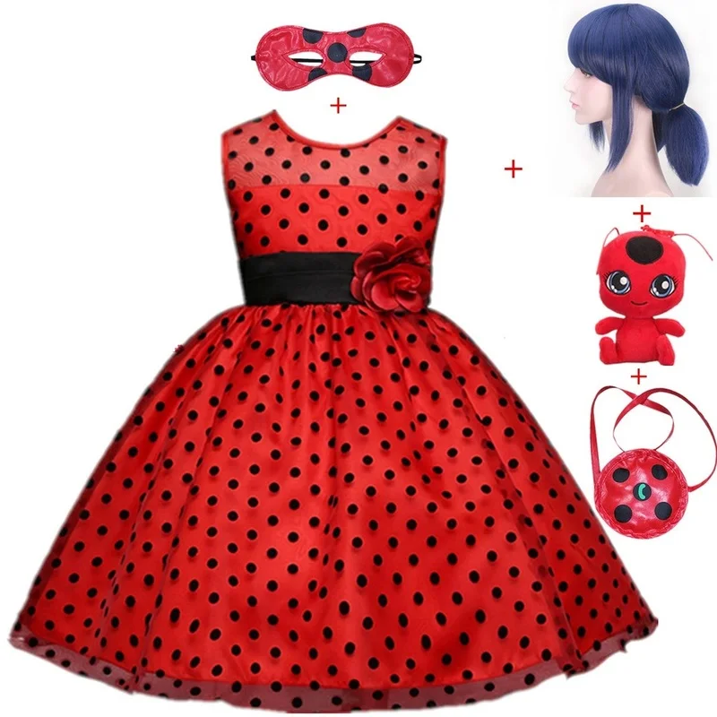 Карнавальное платье для девочек с красной багой летняя одежда вечерние платья в