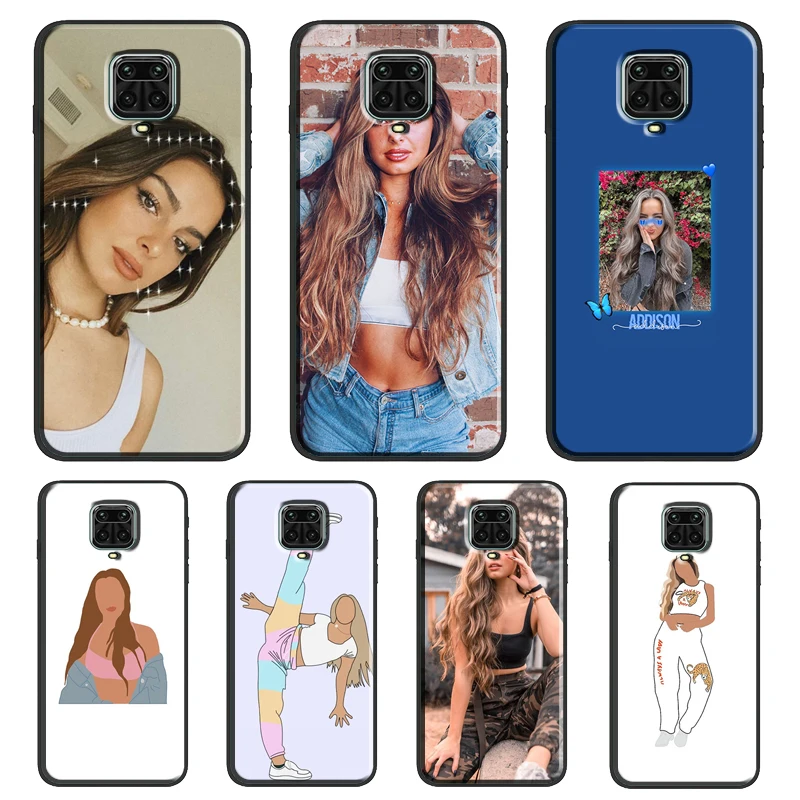 Чехол Addison Rae для Xiaomi Redmi Note 10S 11S Note 8 Pro Note 9 10 11 Pro, чехол для Redmi 9 9T 9C 10