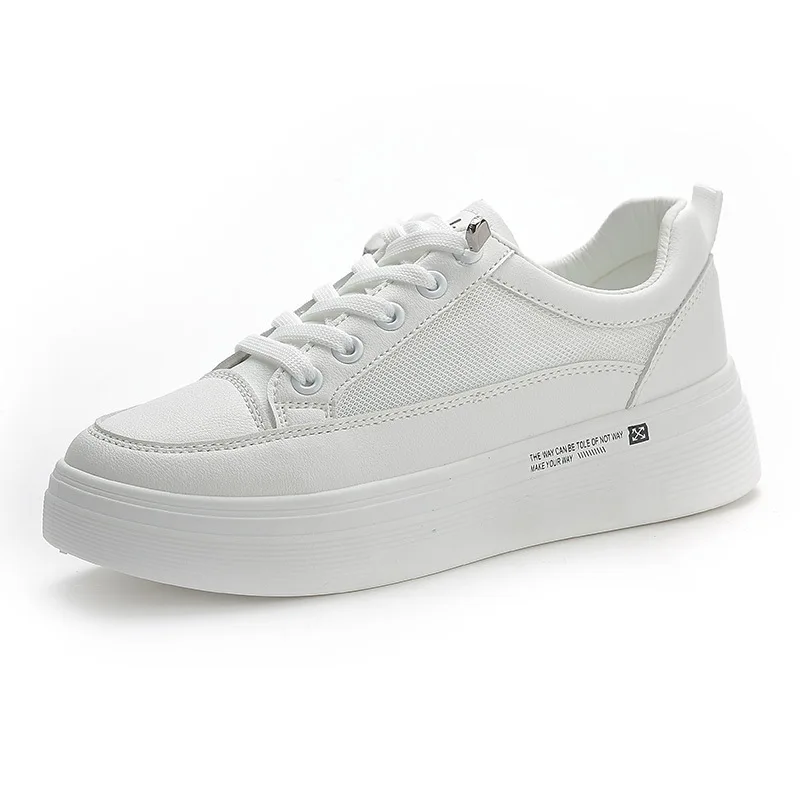 

2021 Women Sneakers Fashion Shoes Spring Trend Casual Flats Sneakers Female New Fashion Comfort White Vulcanized Platform Shoes