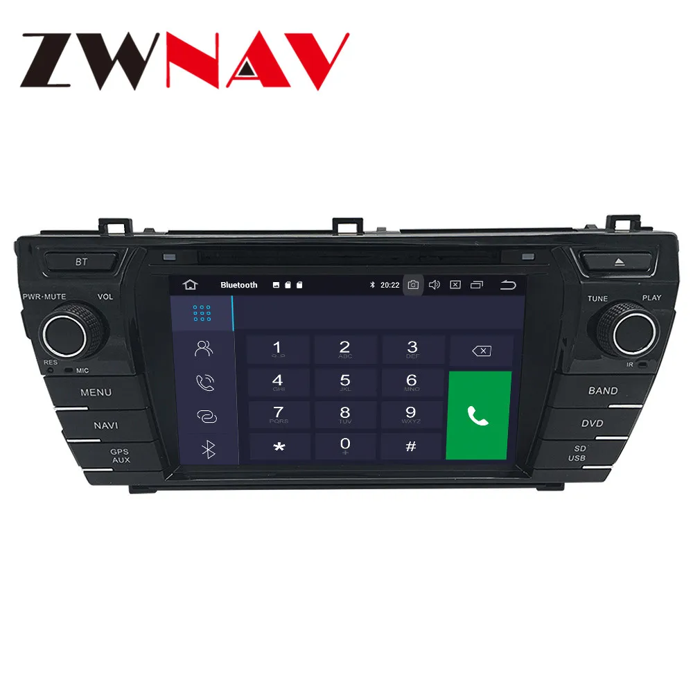 Android 10 PX6 4 + 64G с DSP Carplay IPS экран для Toyota corolla 2013-2016 большой автоматический AC Радио
