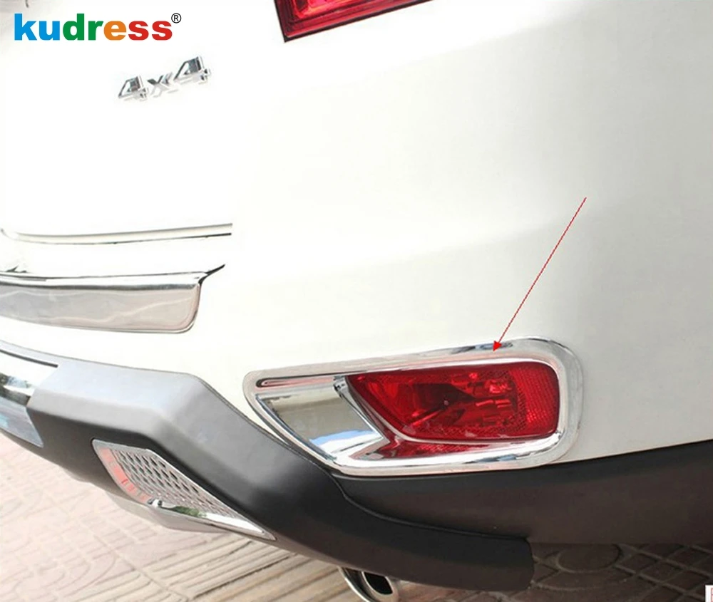 Для Jeep Compass 2011 2012 2013 2014 2015 ABS Хромовая лампа заднего противотуманного фонаря