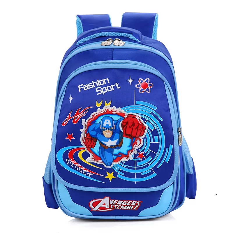 YK-Leik  Fashion Cartoon Printing Kids School Bag for Boys and Girls High quality nylon orthopedic schoolbags backpack kids