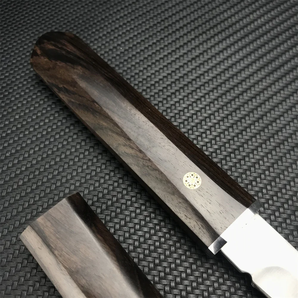 Высокотвердый тактический нож фиксированный ручка из эбенового дерева уличное