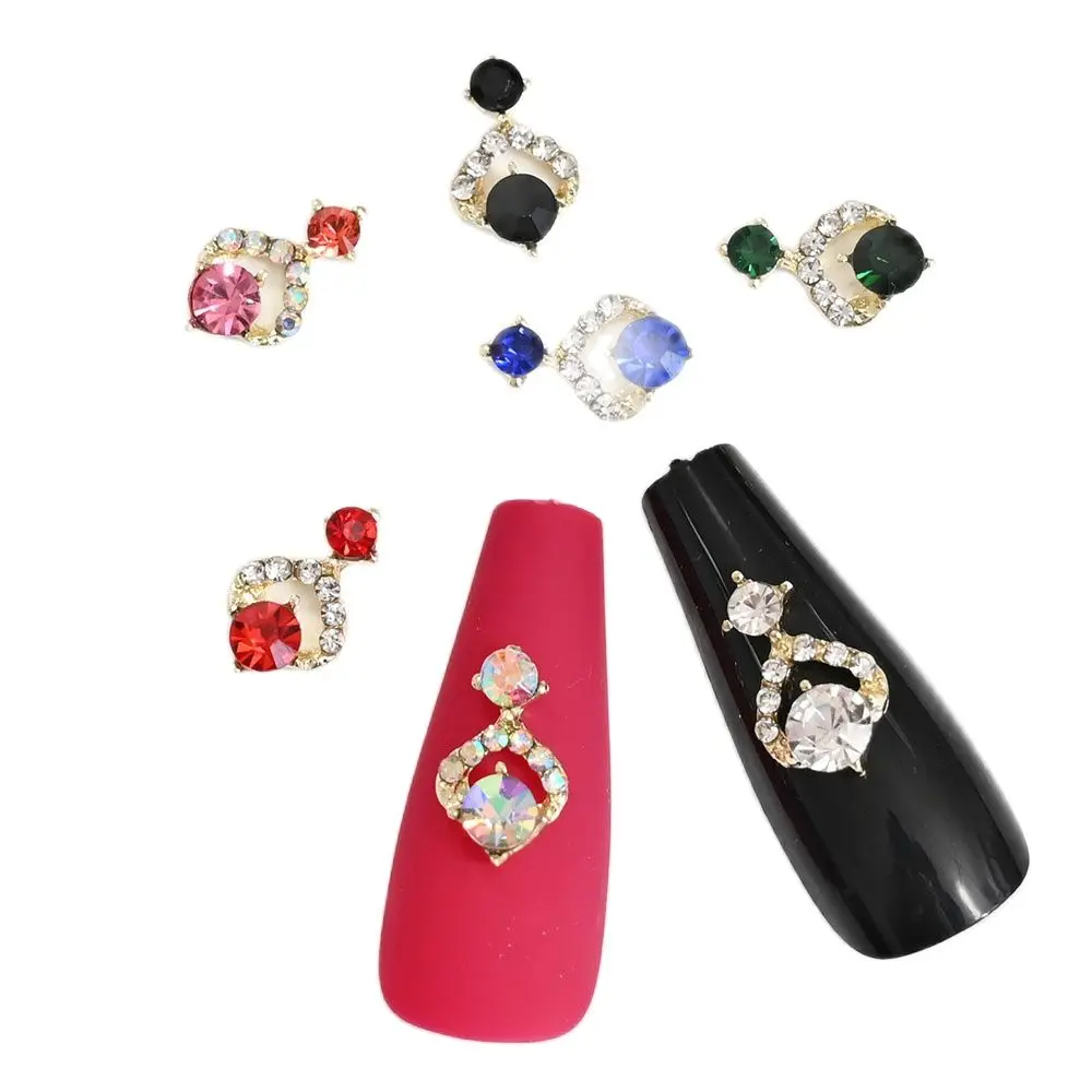 10 шт. великолепные подвески для ногтей черные кристаллы стразы готовый