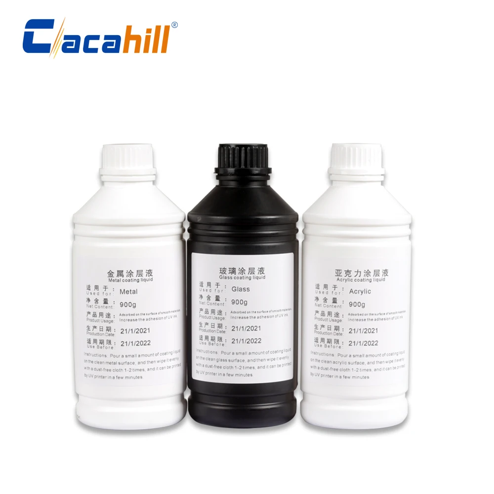 

Жидкость для покрытия используется для УФ-принтера для увеличения адгезии чернил при печати акрила/стекла/металла без потери 900 г