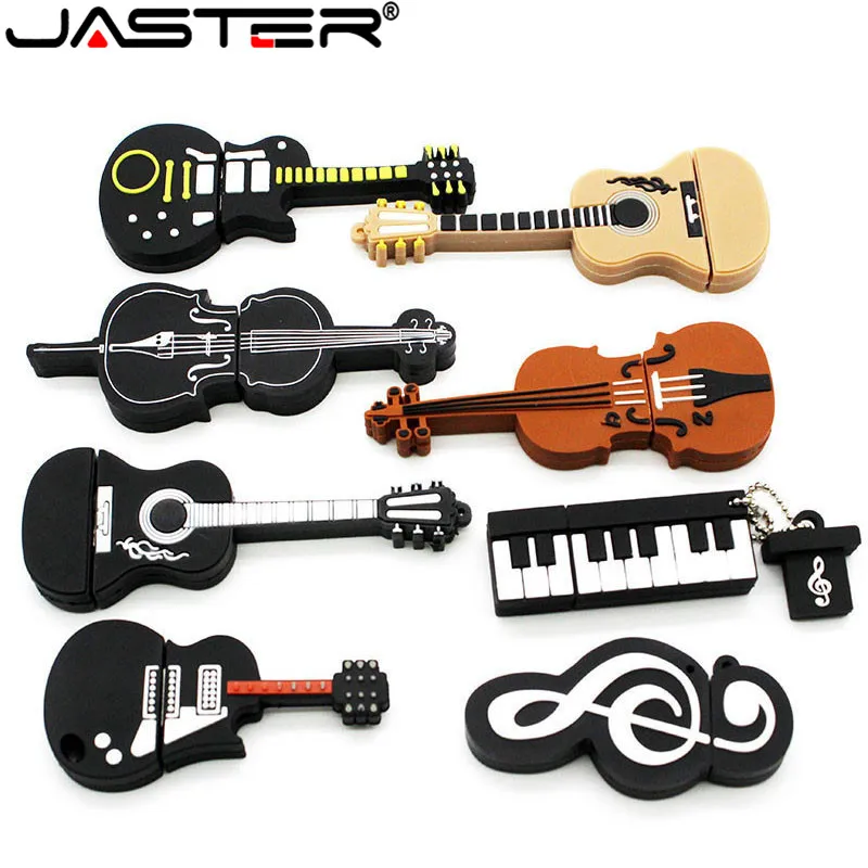 

JASTER USB 2.0 8 styles of musical instruments pen drive 4GB 16GB 32GB 64GB USB flash drive violin / piano / guitar / keyboard