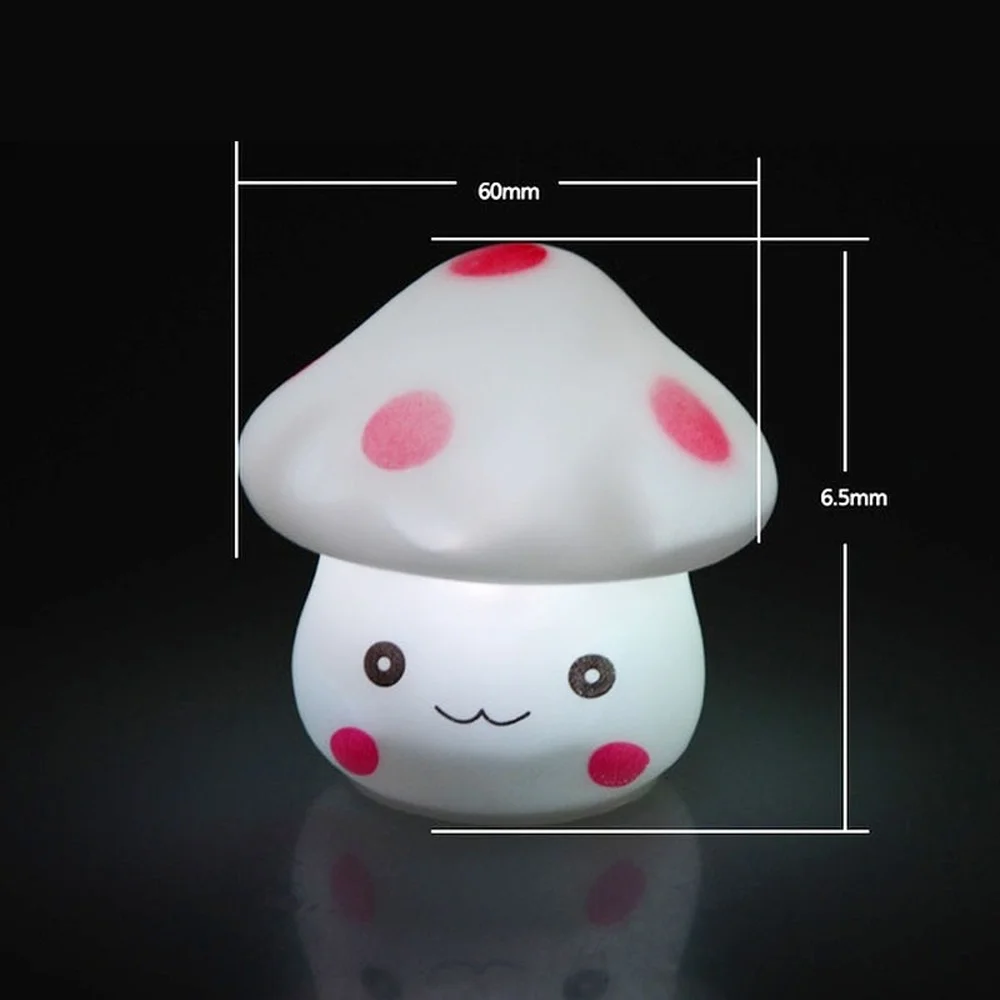 

LED Mushroom Night Lights 7 Colors Changing Party Lamp for Baby Room Decoration Sleeping Nightlight Novelty Luminous Toy Gift