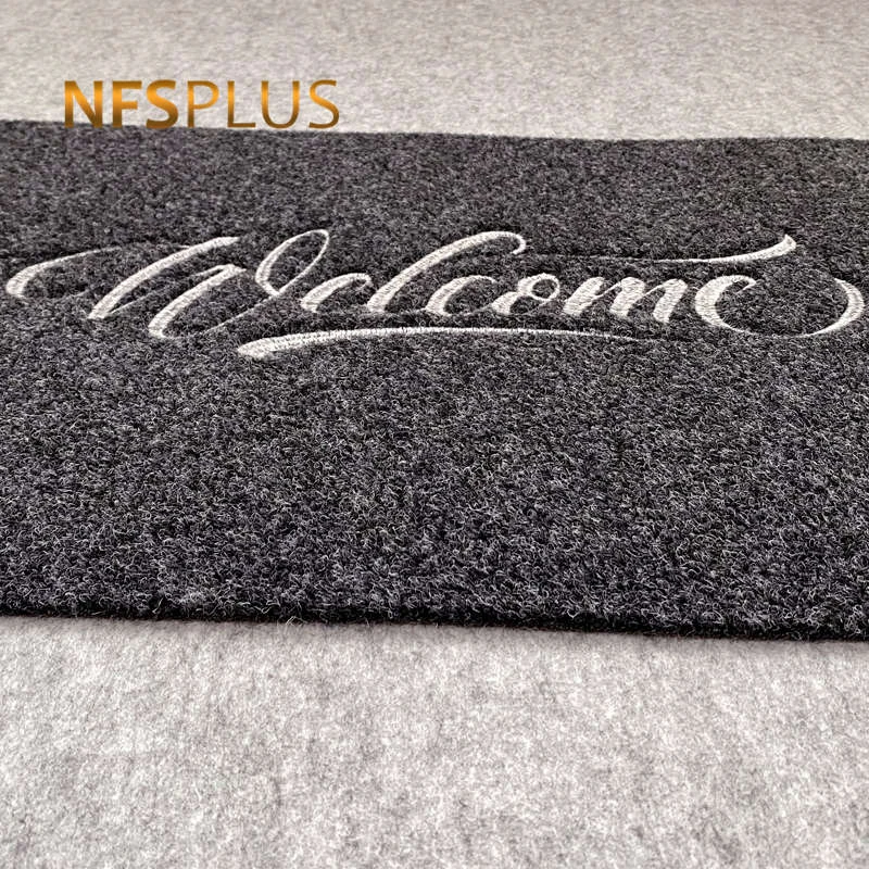 Коврик для входной двери с вышивкой 40x60 см Противоскользящие коврики из