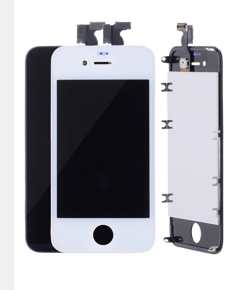 AAA OEM Дисплей для iPhone 4 4S LCD в сборе с тачскрином на рамке черный белый