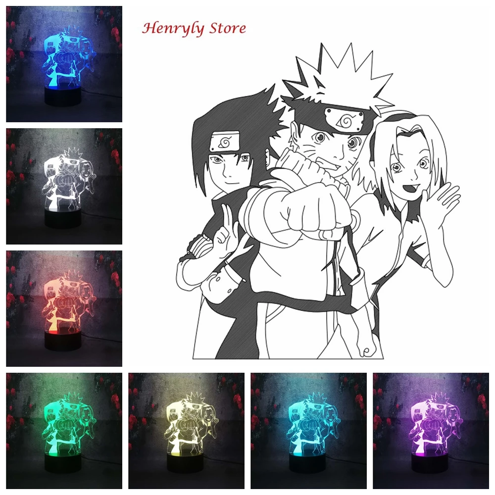 Хорошие друзья Узумаки Наруто Учиха Саске костюм сакуры Харуно собрать игры 3D USB