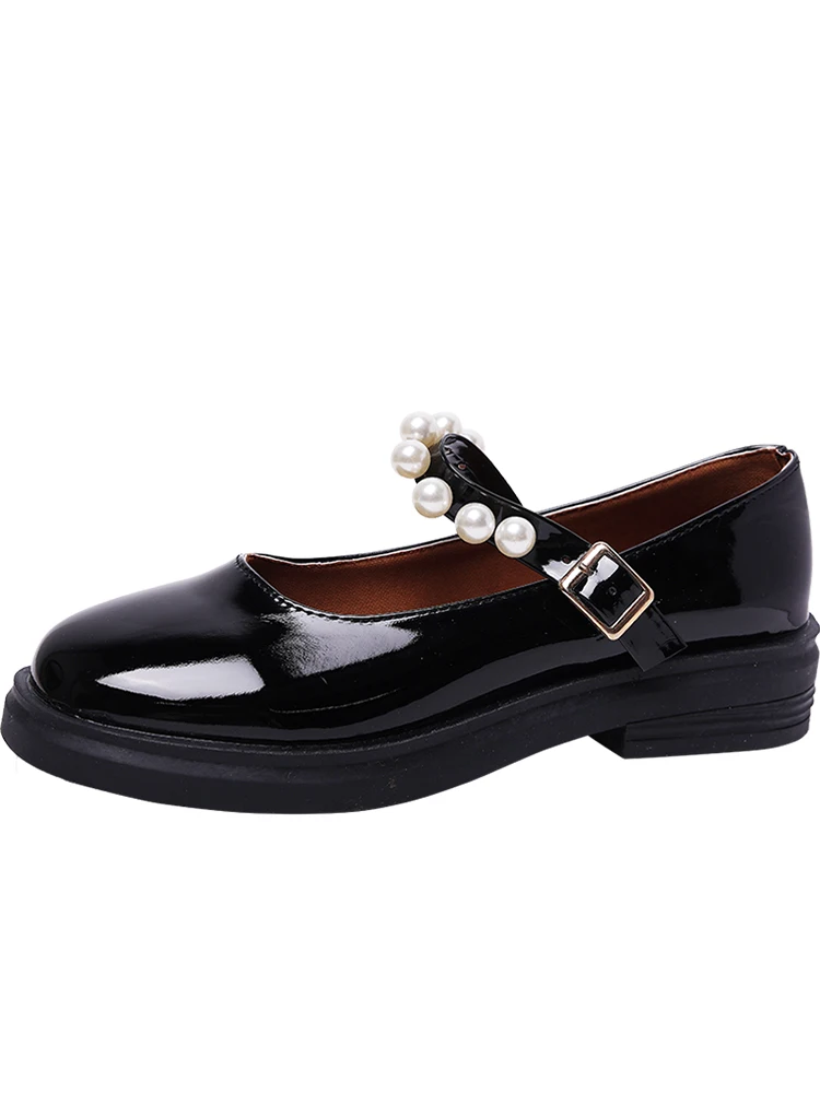 

Casual Woman Shoe British Style Female Footwear All-Match Round Toe Modis Clogs Platform Oxfords Preppy Dress New 2021 Creepers