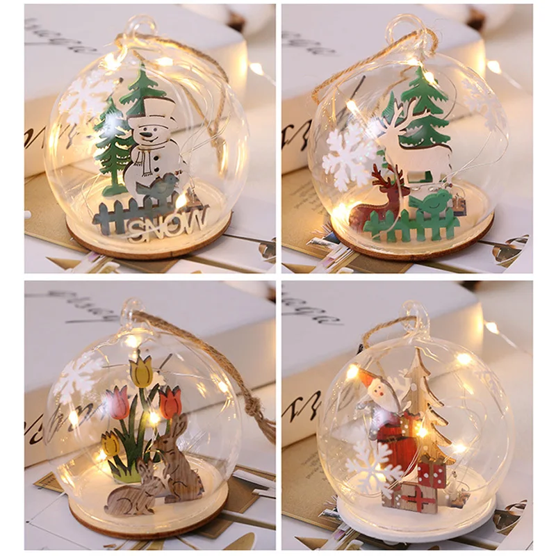 Рождественская елка украшения светодиодный светильник Рождественский шар трава