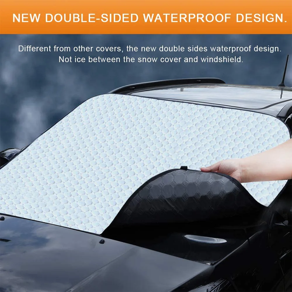 

Car Front Windscreen Snow Ice Shield Cover Autos Windshield Sunshade Anti-frost Anti-fog Universal Car Sun Protector
