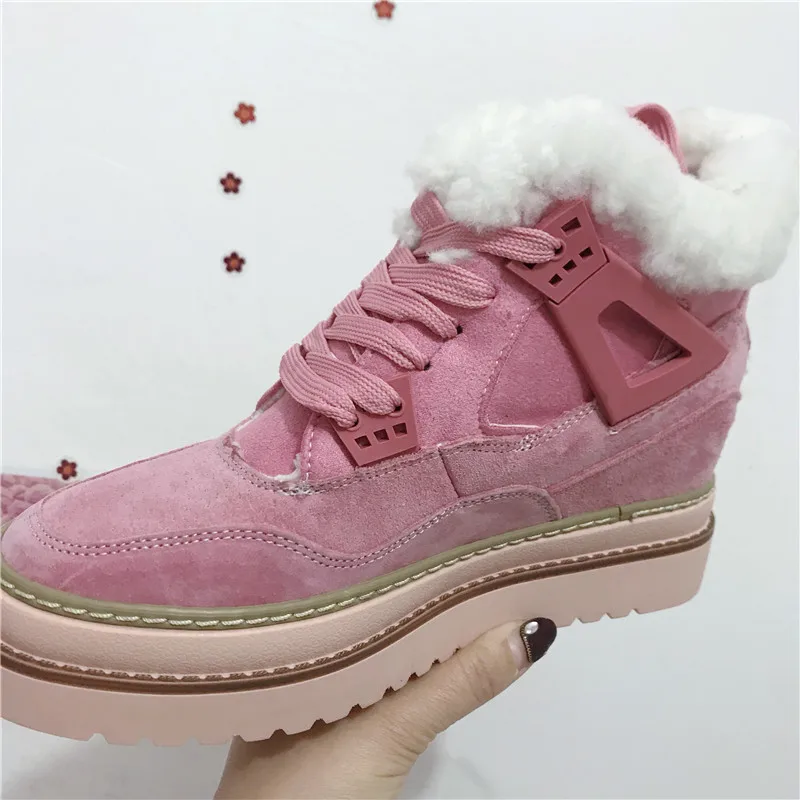 Женские замшевые кроссовки на платформе повседневная обувь танкетке для