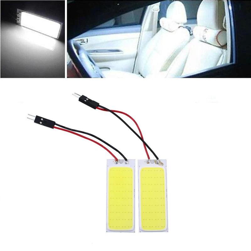 2 шт./лот COB 36Led панель белый светодиод авто интерьер стояночный светильник для чтения Карта Лампа Купол фестон DC 12 В