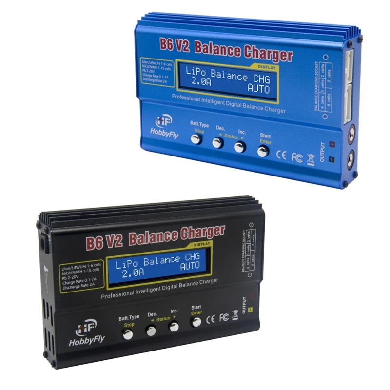 

iMAX B6 Mini Professional Balance Charger / Discharger for RC Lipo Battery Charging Blue/Black Digital Balance Charger