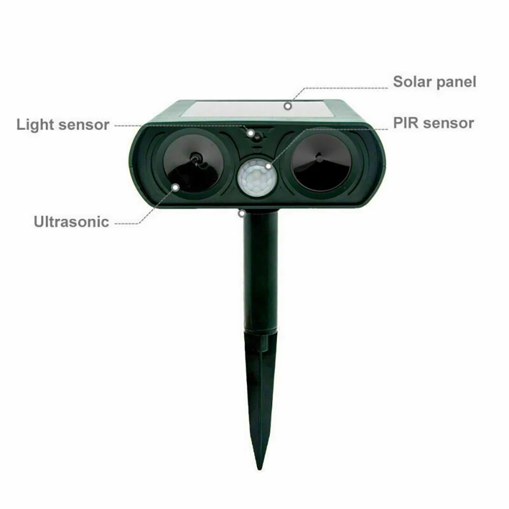 Ультразвуковой отпугиватель животных кошек собак с активацией движения на