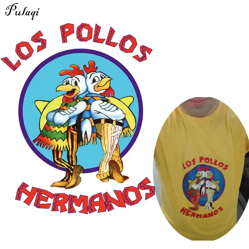 Мультфильм Lospollos Hermanos Переводные железные патч для одежды с принтом во все тяжкие