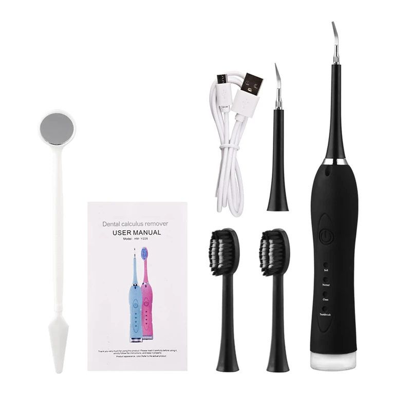 

CkeyiN High Frequency Vibration Electric Calculus Remover Teeth Whitening Cleaning Tartar Scraper Tooth Polisher Stain Eraser