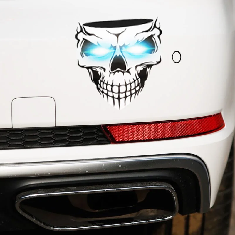 Cross Border Special for New Printing Reflective Skull Car Stickers