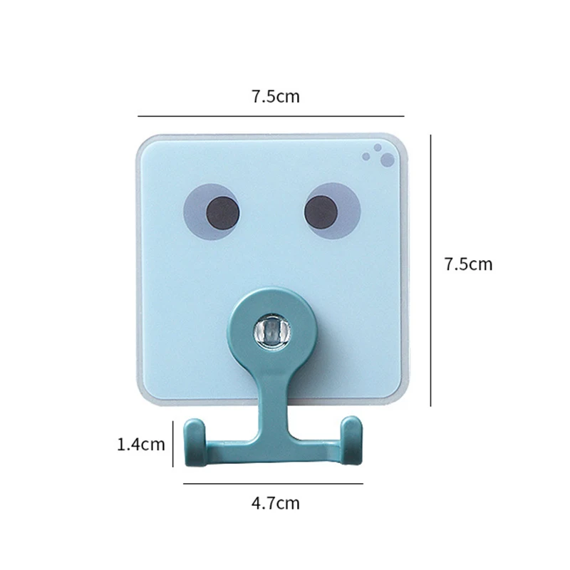 

12 Pcs Plastic Keys Wall Hanger Lovely Sucker Hooks Bathroom Hanging Hooks Kitchen Door Hangers Self Adhesive