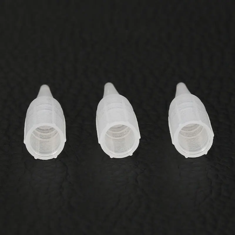 500Pcs брови татуировки иглы Советы для перманентного макияжа Пластик колпачки