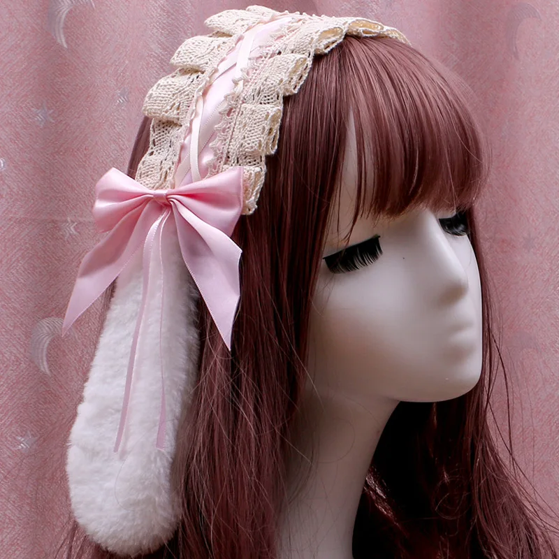 

Lolita Japanese Style Hairband For Women Cute Girl Headdress Maid Lace Hairdress Female Accessories