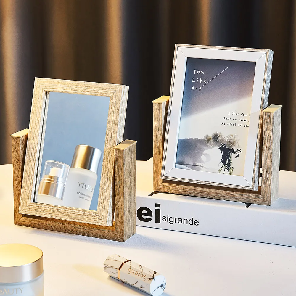 Рамка из дерева и стекла в скандинавском стиле креативная простая декоративная