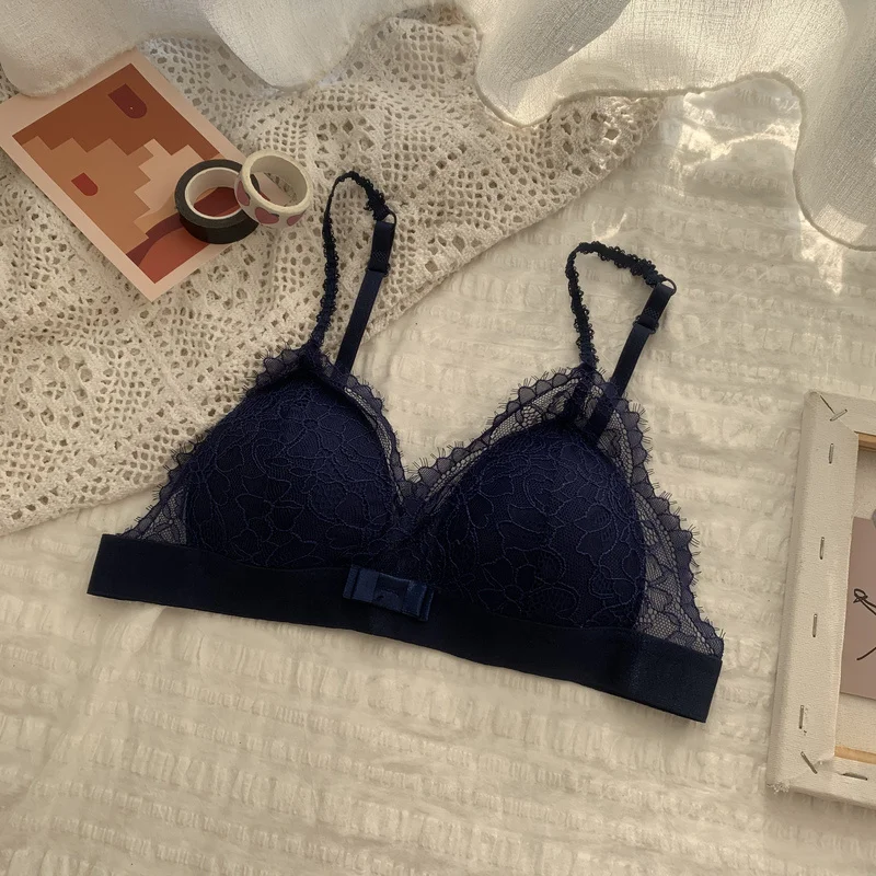 Кружевные тонкие французские треугольные кружева без стального кольца Rac |