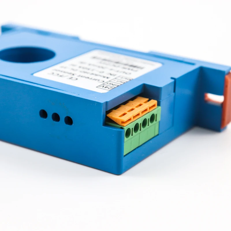 AC DC 0-500A вход 4-20mA выход Din тип тока передатчик замкнутый контур перфорированный ac Ампер преобразователь сигналов Датчик тока
