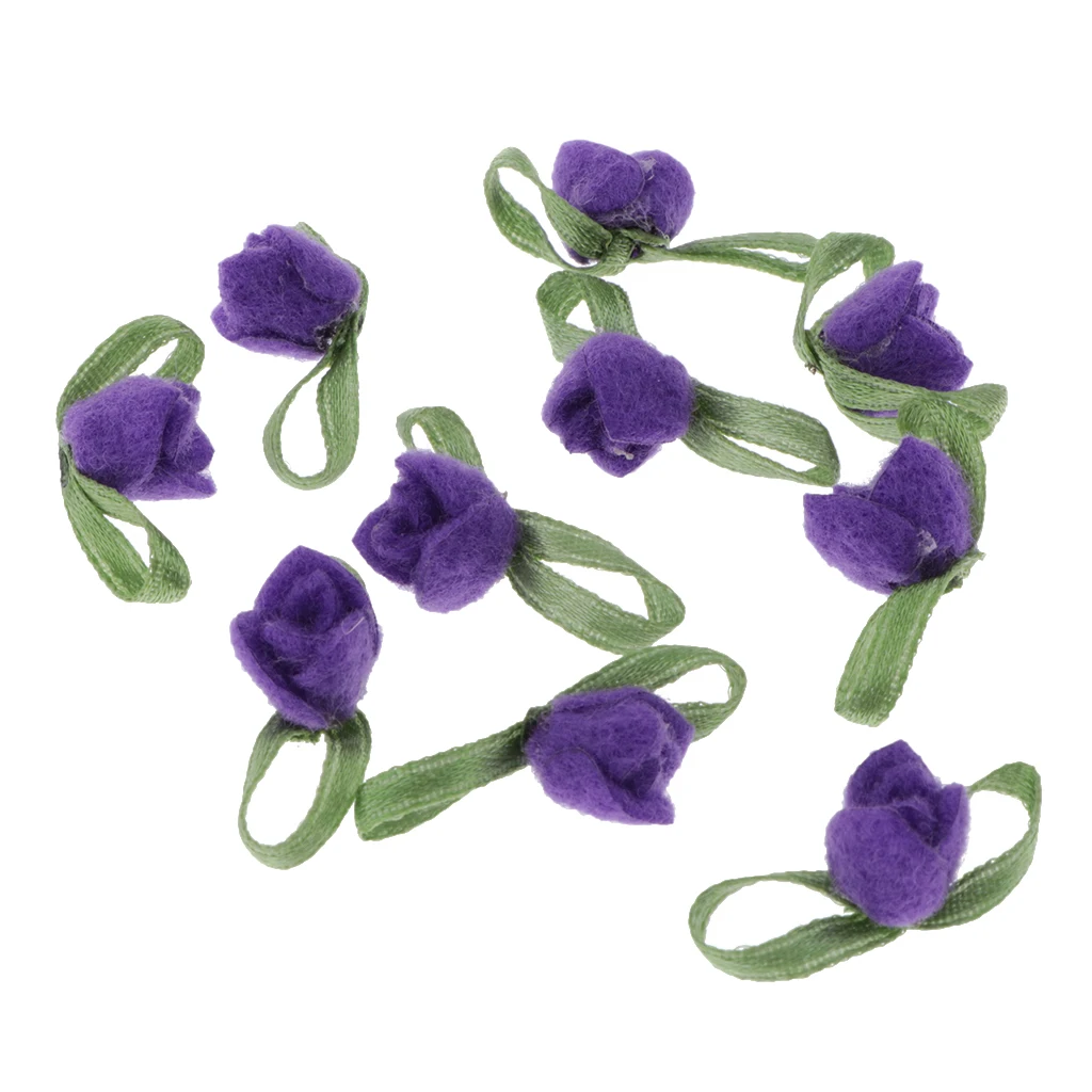 10x фетр атласная лента розовый бант с цветами украшения для Свадебная