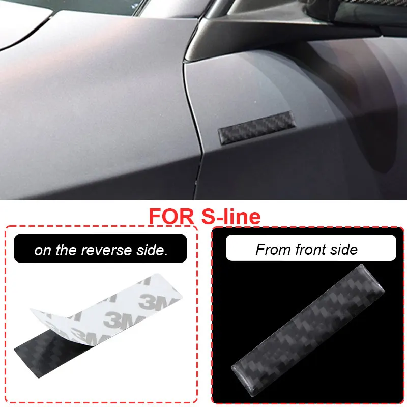 2 шт. автомобильные наклейки для Audi sline TT Q2 Q3 Q5 Q8 A3 A4 A5 A6 A7 R8 B5 B6 B7 B8 C5 C6 C7 V8|Наклейки на