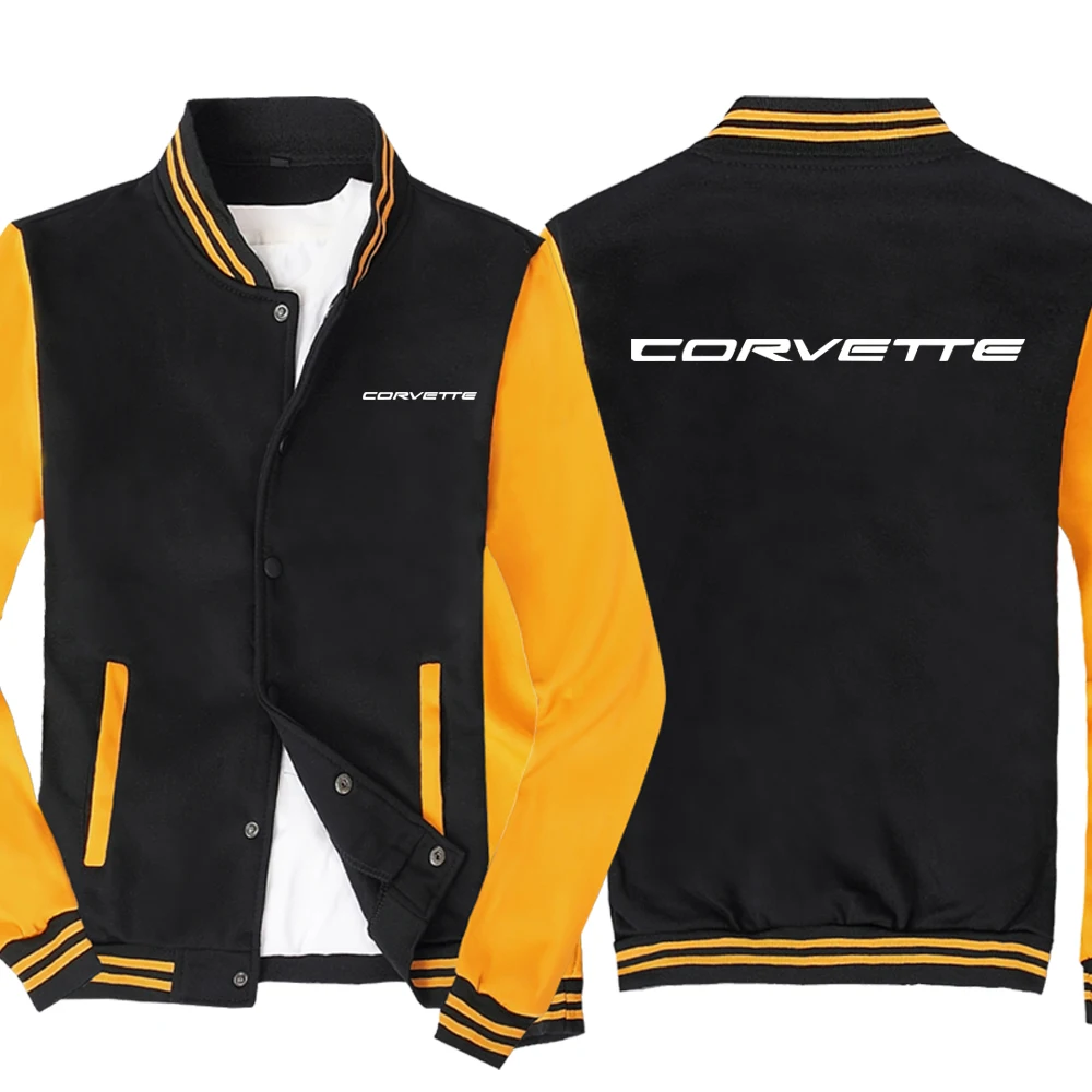 

NEW Fashion Men for Corvette Baseball Jacket Mens Sportswear Casual Sweatshirt Hip Hop Harajuku Unisex Uniform