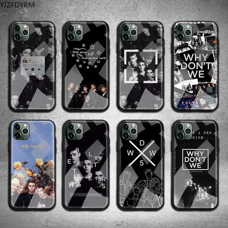 Чехол Why't we для телефона закаленное стекло iPhone 12 11 Pro Max Mini XR XS MAX 8X7 6S 6 Plus SE 2020