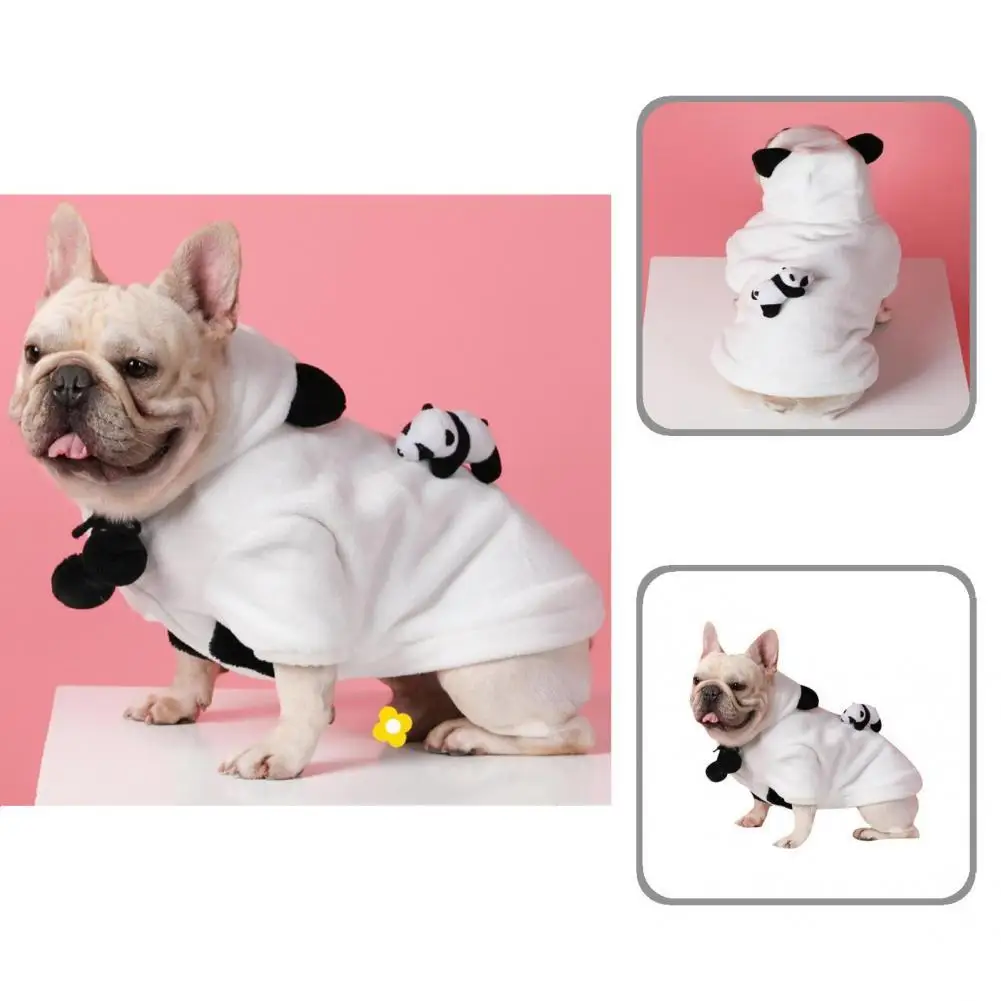 

Outfit Adorable Lovely Small Dog Hoodies Flannel Dog Hoodie Non-shrink for Autumn