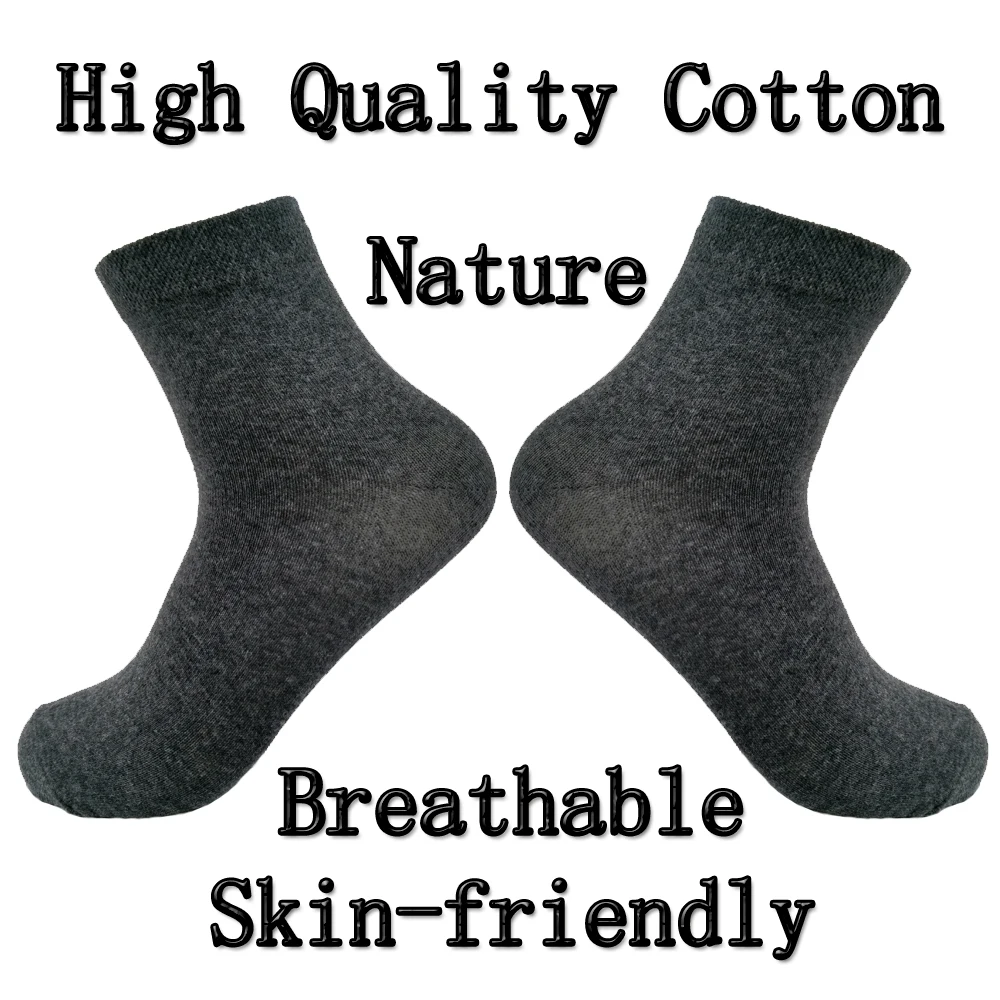 5 Pairs/Set Men Socks Cotton Comfortable Boys Breathable Antibacterial Drop Shipping Socks Men