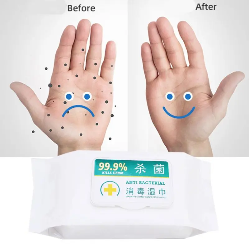 

Skin cleaning and disinfecting wipes