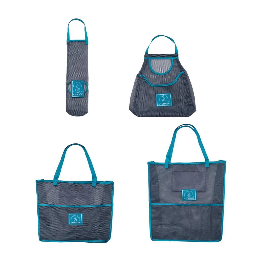 

Ginger Garlic Fruit Vegetable ing Storage Net Bag Reusable Shopping Tote