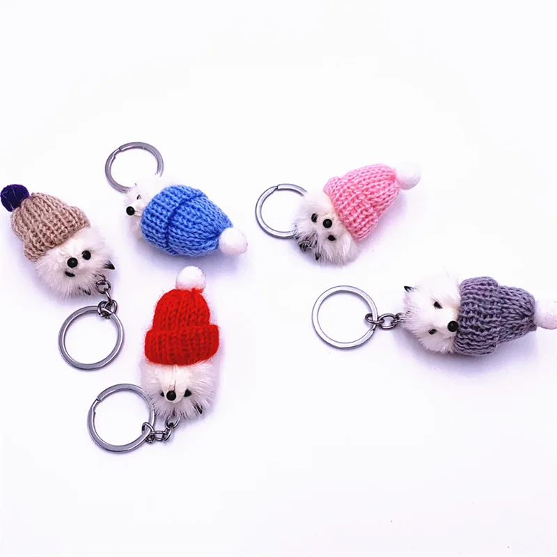 Брелок для ключей в виде шляпы из меха норки 3 шт. | Украшения и аксессуары