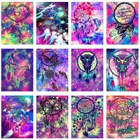 diamond painting 5d diamonds diy scenic cross stitch full square round drill embroidery colorful handmade home room wall decor