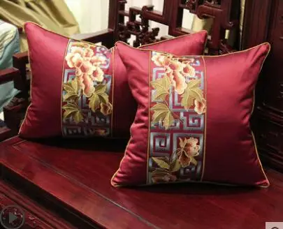 Новый китайский Диван из красного дерева с вышивкой большая наволочка для