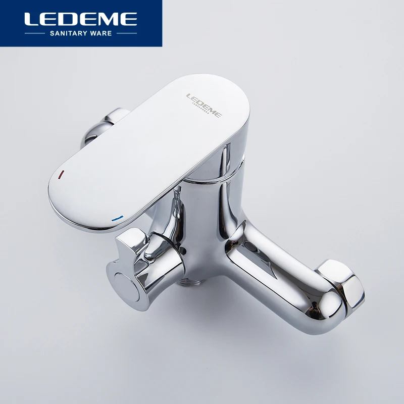 LEDEME Смеситель для ванны с длинным изливом 300 мм. латунь Цве: хром L2210| |