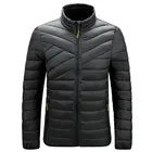 Мужские повседневные Стеганные пальто Зимние теплые модные светильник женская одежда мешковатые большой Размеры куртки с застёжкой-молнией